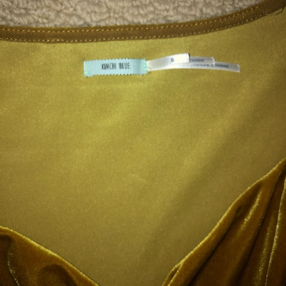 Urban Outfitters Kimichi Blue Gold Velvet Dress - Picture 5 of 5